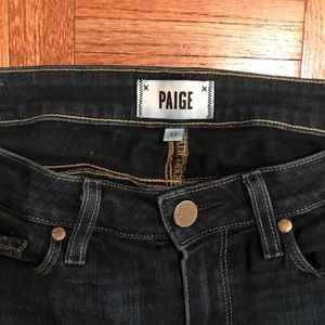 Paige Verdugo Dark Wash Ankle Skinny Jeans